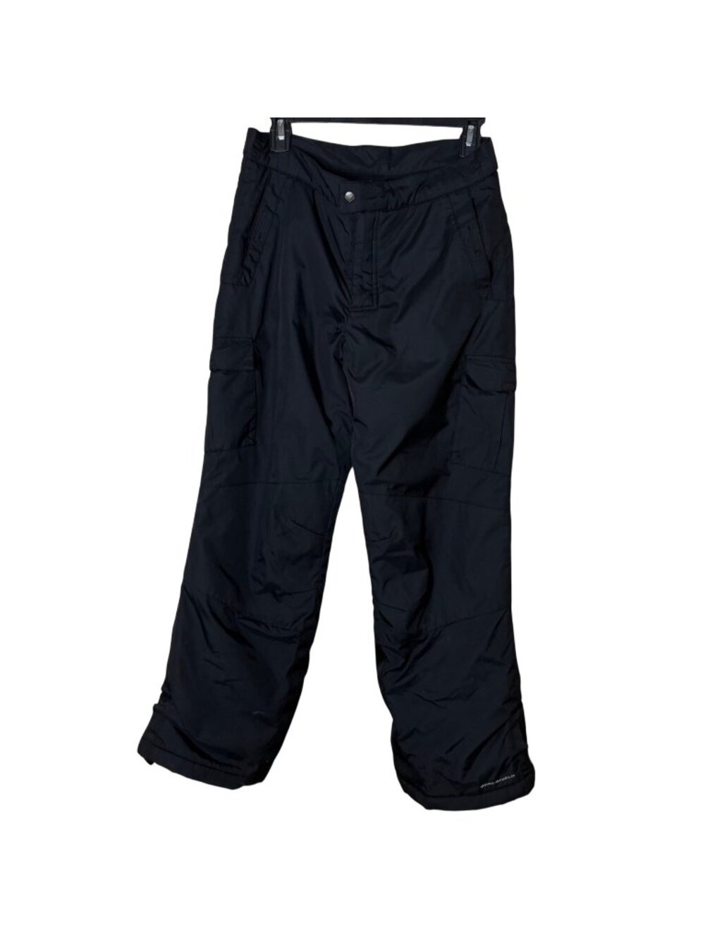 Columbia Omni-Shield Youth 14/16 Black Insulated Snow Ski Pants Cargo Winter